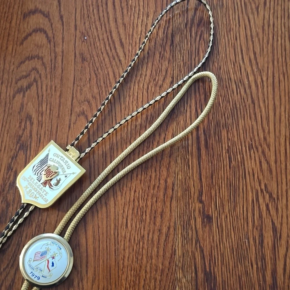 Vintage NSGW Native Sons of the Golden West - Ontario California Bolo Ties